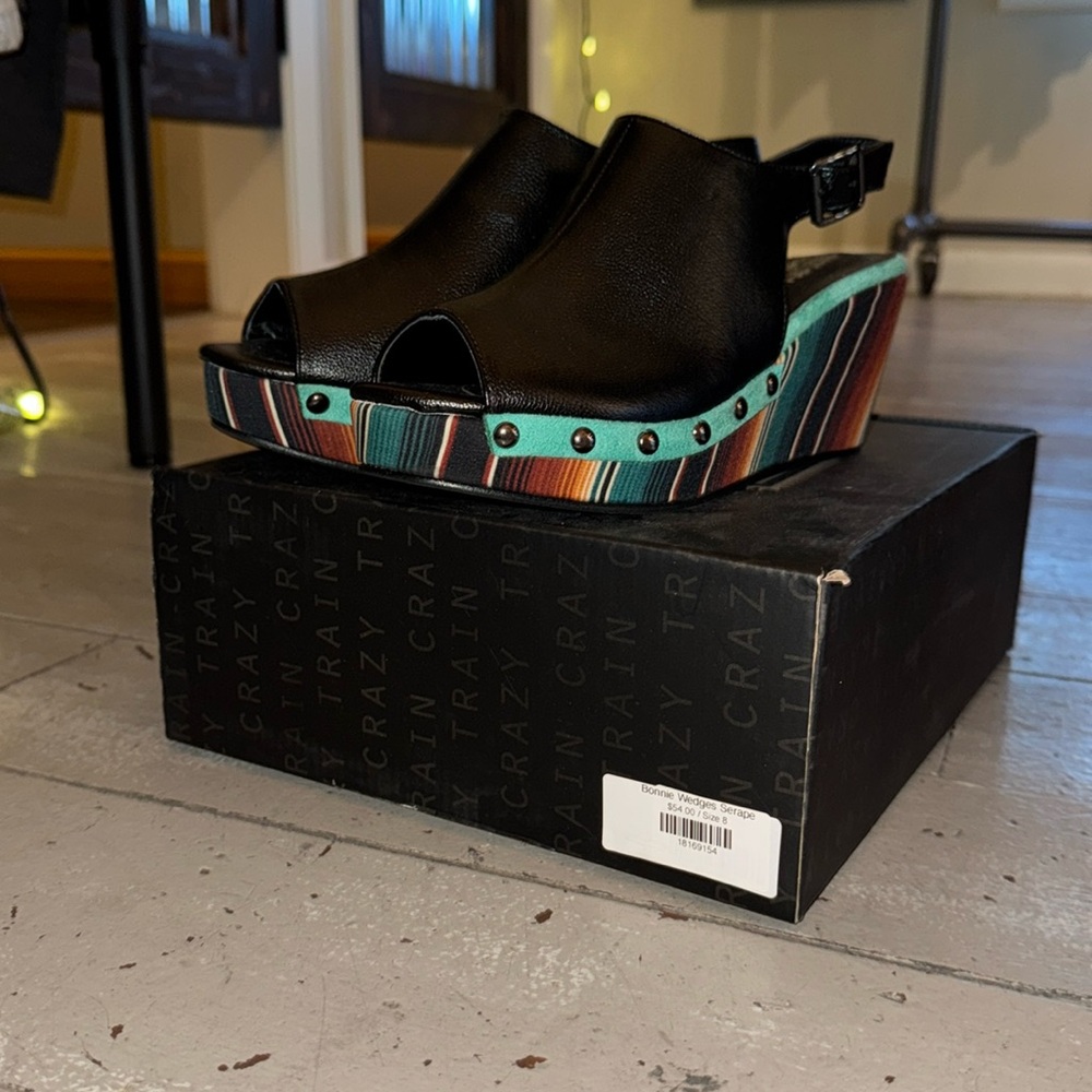 Size 8 Crazy Train Serape Wedge